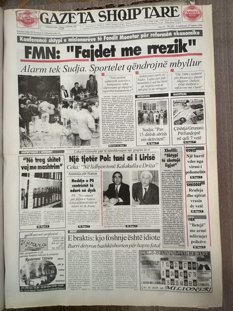 Gazeta Shqiptare 1996-02-27